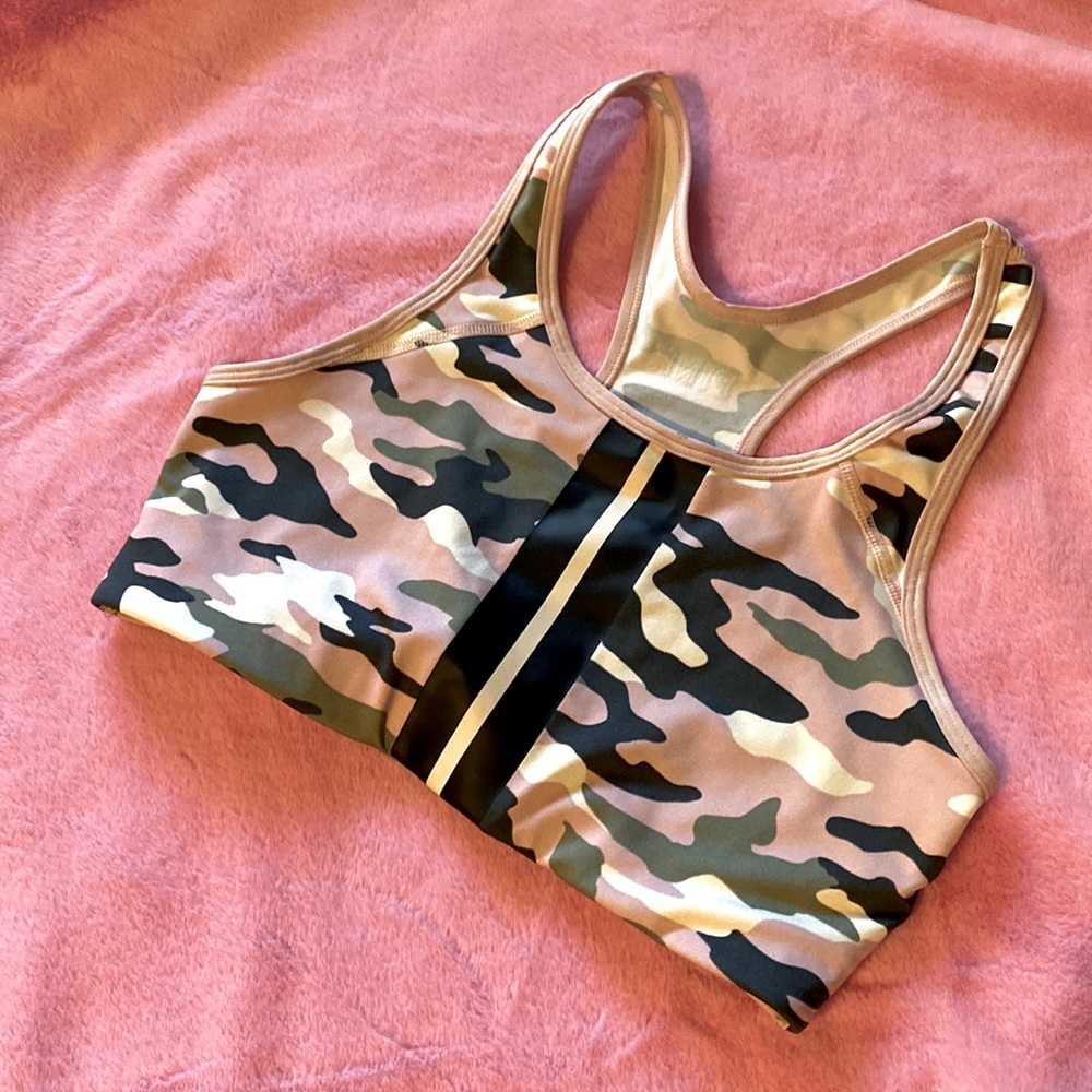 PINK Camo sports bra